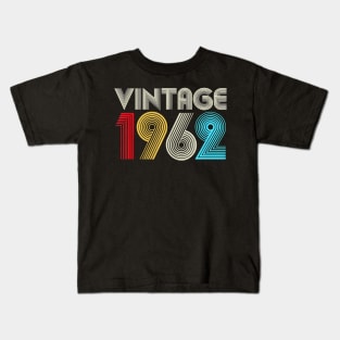 58th Birthday Gifts Year Old - Vintage 1962 Tank Top Kids T-Shirt